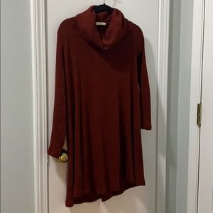 Turtleneck sweater dress